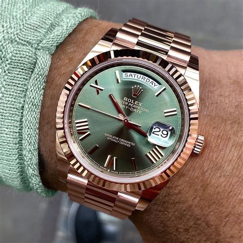 rolex rose goud groen|Rolex Rose gold Watches .